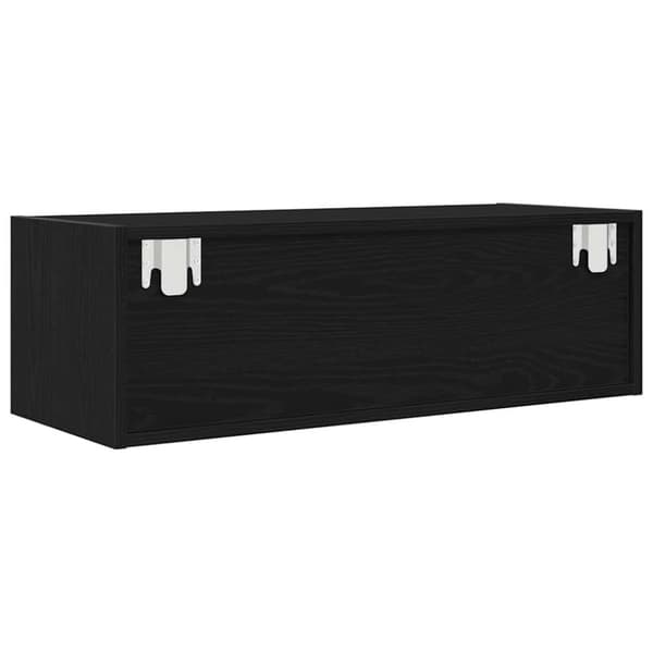 vidaXL TV-benker 2 stk svart eik 80x31x25,5 cm konstruert tre