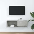 Miniatyrbilde 4 av 11: vidaXL TV-benk betonggrå 80x31x25,5 cm konstruert tre