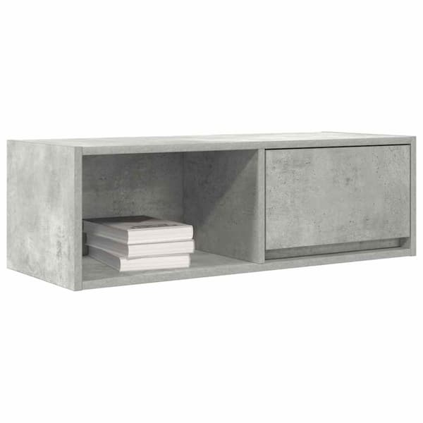 vidaXL TV-benk betonggrå 80x31x25,5 cm konstruert tre