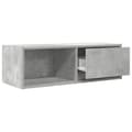 Miniatyrbilde 6 av 11: vidaXL TV-benk betonggrå 80x31x25,5 cm konstruert tre