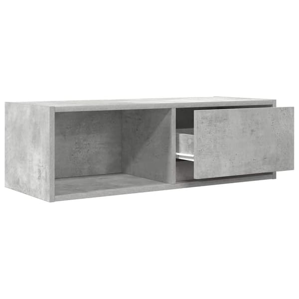 vidaXL TV-benk betonggrå 80x31x25,5 cm konstruert tre