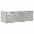 Miniatyrbilde 9 av 11: vidaXL TV-benk betonggrå 80x31x25,5 cm konstruert tre