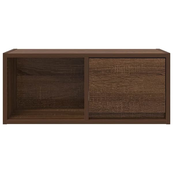 vidaXL TV-benker 2 stk brun eik 60x31x25,5 cm konstruert tre