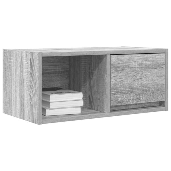vidaXL TV-bänk grå sonoma 60x31x25,5 cm konstruerat trä