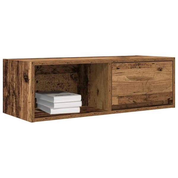 vidaXL tv-borde 2 stk. 80x31x25,5 cm konstrueret træ gammelt trælook