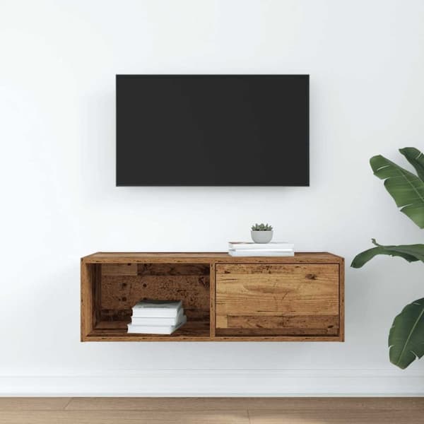 vidaXL TV-taso vanha puu 80x31x25,5 cm suunniteltu puu