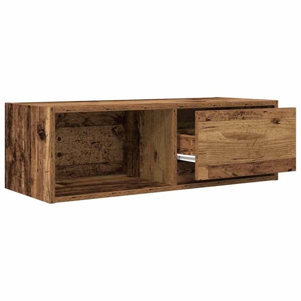 vidaXL TV-taso vanha puu 80x31x25,5 cm suunniteltu puu