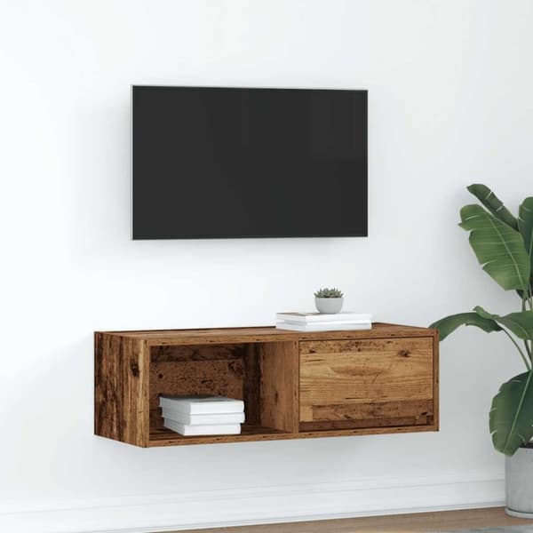 vidaXL TV-taso vanha puu 80x31x25,5 cm suunniteltu puu