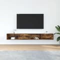 Pikkukuva 4 / 11: vidaXL TV-seinäkaappi 2 kpl savutammi 100x31x25,5 cm tekninen puu