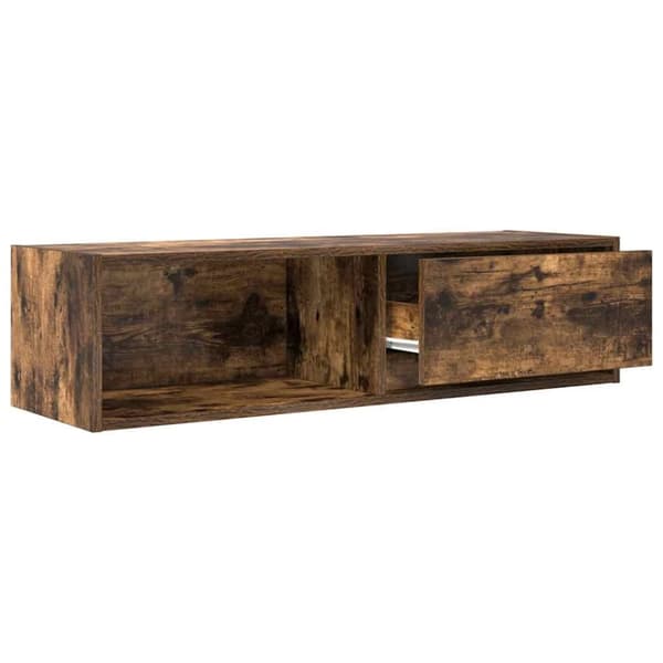 vidaXL TV-seinäkaappi 2 kpl savutammi 100x31x25,5 cm tekninen puu