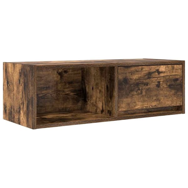 vidaXL tv-skabe 2 stk. 80x31x25,5 cm konstrueret træ røget egetræ
