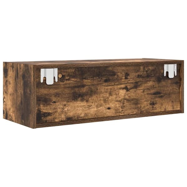 vidaXL tv-skabe 2 stk. 80x31x25,5 cm konstrueret træ røget egetræ