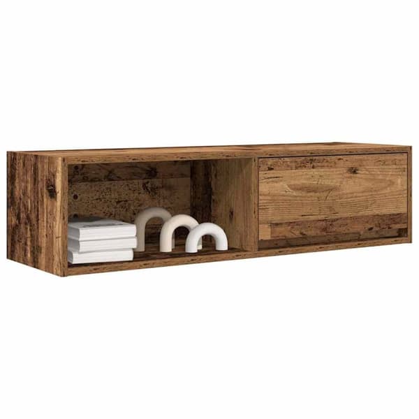 vidaXL tv-borde 2 stk. 100x31x25,5 cm konstrueret træ gammelt trælook