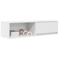 Miniatyrbilde 5 av 11: vidaXL TV-benker 2 stk hvit 100x31x25,5 cm konstruert tre