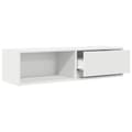 Miniatyrbilde 6 av 11: vidaXL TV-benker 2 stk hvit 100x31x25,5 cm konstruert tre
