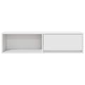 Miniatyrbilde 8 av 11: vidaXL TV-benker 2 stk hvit 100x31x25,5 cm konstruert tre