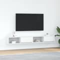 Miniatyrbilde 2 av 11: vidaXL TV-benker 2 stk hvit 100x31x25,5 cm konstruert tre