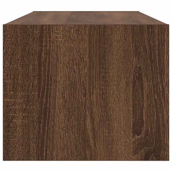 vidaXL TV-bänkar 2 st, brun ek 80x31x25,5 cm konstruerat trä