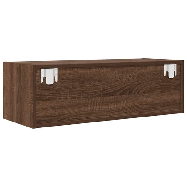 vidaXL TV-bänkar 2 st, brun ek 80x31x25,5 cm konstruerat trä