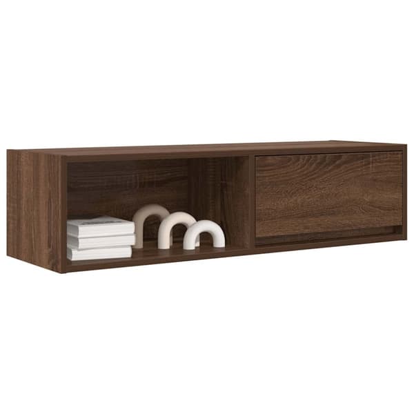 vidaXL TV-benker 2 stk brun eik 100x31x25,5 cm konstruert tre