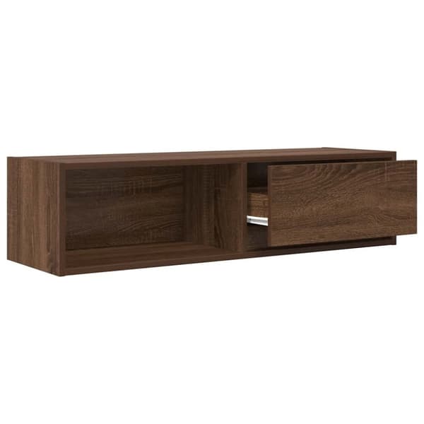 vidaXL TV-benker 2 stk brun eik 100x31x25,5 cm konstruert tre