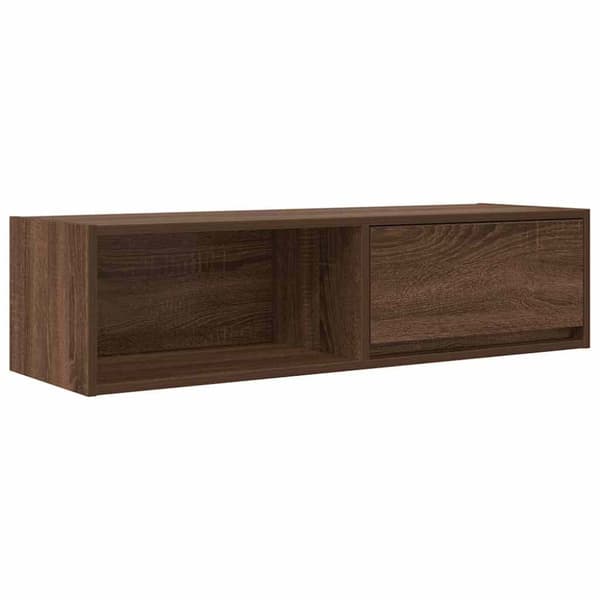 vidaXL TV-benker 2 stk brun eik 100x31x25,5 cm konstruert tre