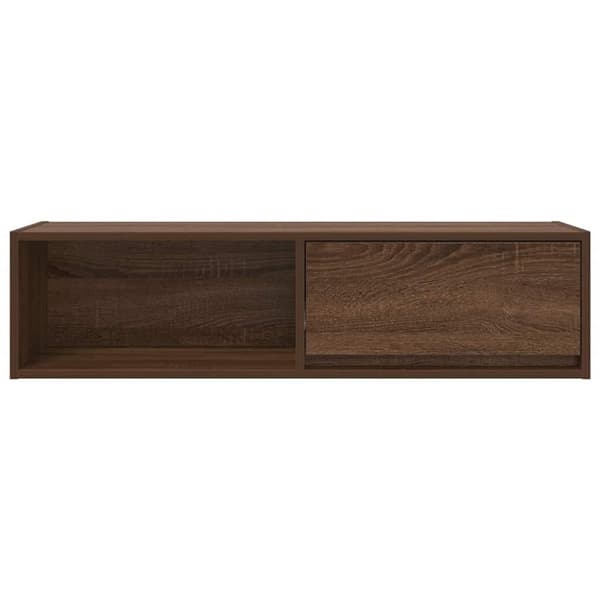 vidaXL TV-benker 2 stk brun eik 100x31x25,5 cm konstruert tre