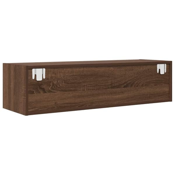 vidaXL TV-benker 2 stk brun eik 100x31x25,5 cm konstruert tre