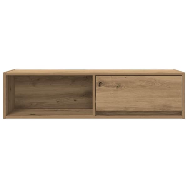 vidaXL TV-bänk hantverksmässig ek 100x31x25,5 cm konstruerat trä