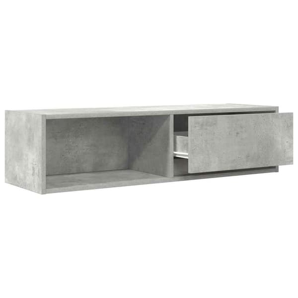 vidaXL TV-benker 2 stk betonggrå 100x31x25,5 cm konstruert tre