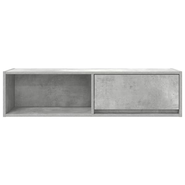 vidaXL tv-bord 100x31x25,5 cm konstrueret træ betongrå
