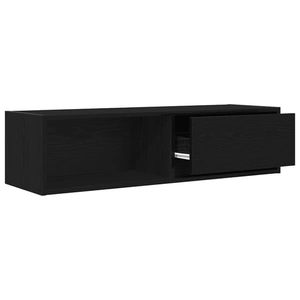 vidaXL TV-benk svart eik 100x31x25,5 cm konstruert tre