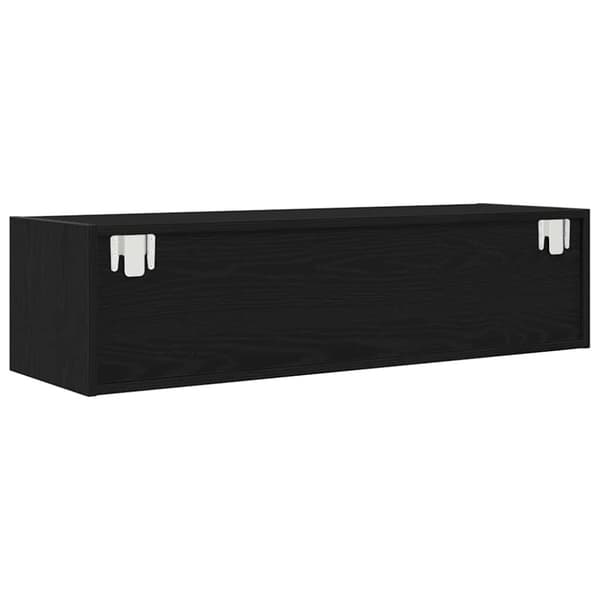 vidaXL TV-benk svart eik 100x31x25,5 cm konstruert tre
