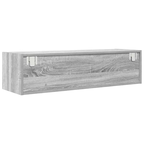 vidaXL TV-bänk grå sonoma 100x31x25,5 cm konstruerat trä