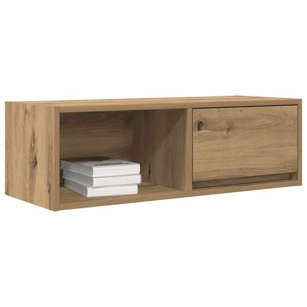 vidaXL tv-borde 2 stk. 80x31x25,5 cm konstrueret træ kunsteg