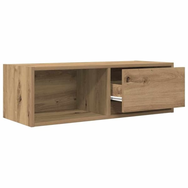 vidaXL tv-borde 2 stk. 80x31x25,5 cm konstrueret træ kunsteg