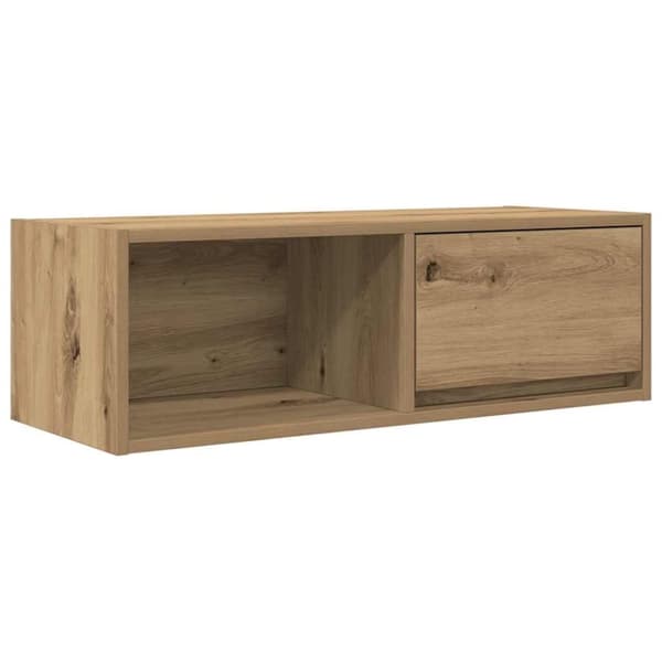 vidaXL tv-borde 2 stk. 80x31x25,5 cm konstrueret træ kunsteg