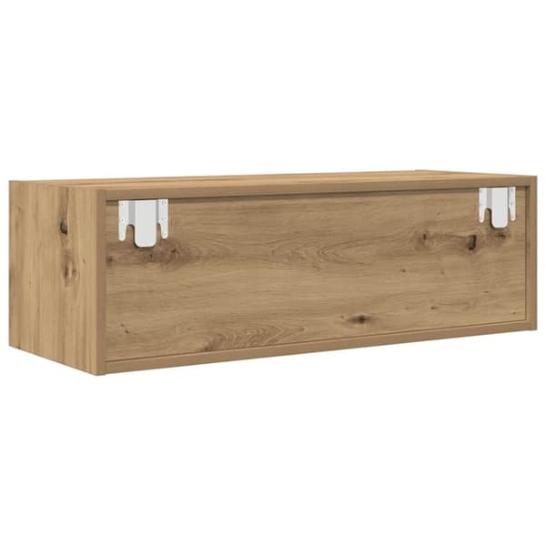 vidaXL tv-borde 2 stk. 80x31x25,5 cm konstrueret træ kunsteg