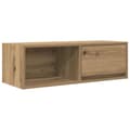 Miniatyrbilde 3 av 11: vidaXL TV-benk artisan eik 80x31x25,5 cm konstruert tre