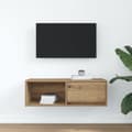 Miniatyrbilde 4 av 11: vidaXL TV-benk artisan eik 80x31x25,5 cm konstruert tre