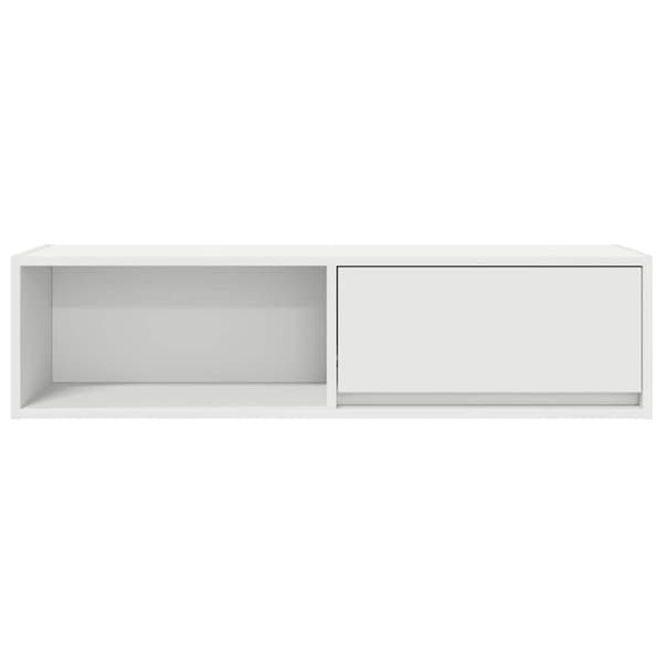 vidaXL TV-benk hvit 100x31x25,5 cm konstruert tre