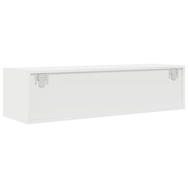 vidaXL TV-benk hvit 100x31x25,5 cm konstruert tre