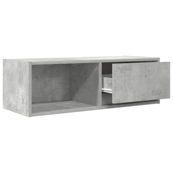 vidaXL TV-benker 2 stk betonggrå 80x31x25,5 cm konstruert tre