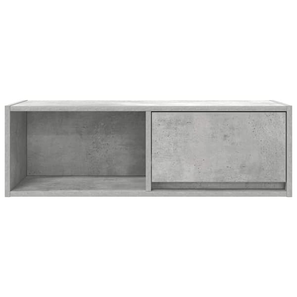vidaXL TV-benker 2 stk betonggrå 80x31x25,5 cm konstruert tre
