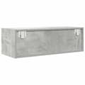 Miniatyrbilde 10 av 11: vidaXL TV-benker 2 stk betonggrå 80x31x25,5 cm konstruert tre