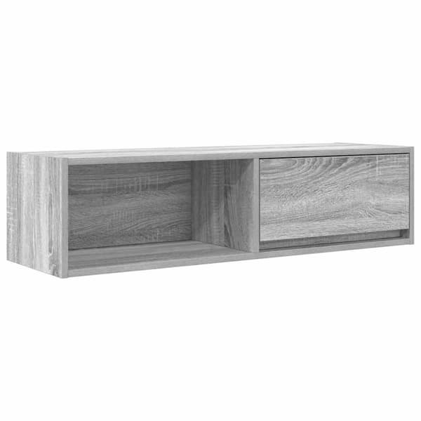 vidaXL TV-benker 2 stk grå sonoma 100x31x25,5 cm konstruert tre