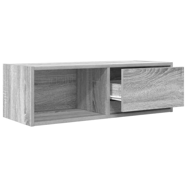 vidaXL TV-benk grå sonoma 80x31x25,5 cm konstruert tre