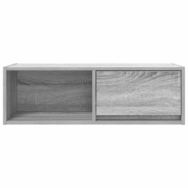 vidaXL TV-benk grå sonoma 80x31x25,5 cm konstruert tre