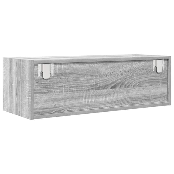 vidaXL TV-benk grå sonoma 80x31x25,5 cm konstruert tre