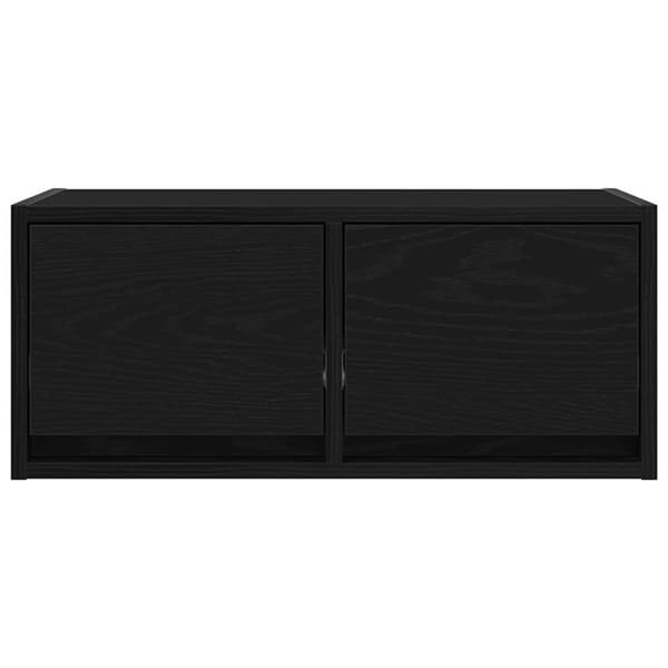vidaXL tv-bord 60x31x25,5 cm konstrueret træ sort egetræsfarve